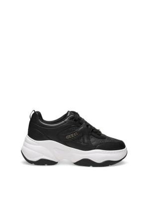 Guess Sneakersy FLFHAC FAL12 Czarny