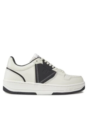Guess Sneakersy Ancona Low FMPANC LEA12 Biały