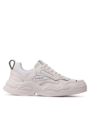 Guess Sneakersy Bassano FM5BSN LEA12 Beżowy