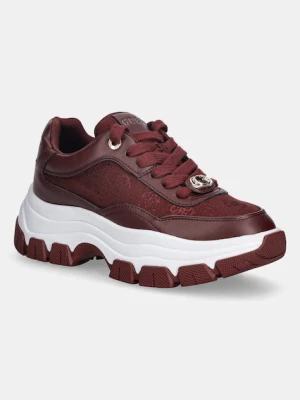 Guess sneakersy BERRETT2 damskie kolor bordowy FLFBRT ELE12