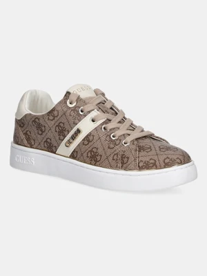 Guess sneakersy BRITZ damskie kolor beżowy FLFBTZ FAL12