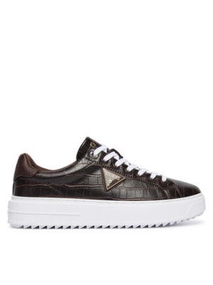 Guess Sneakersy FLFD15 PEL12 Brązowy