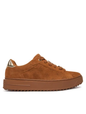 Guess Sneakersy FLFDU2 SUE12 Brązowy