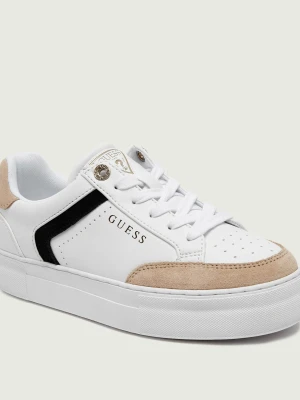 Guess Sneakersy Gilax2 | zamsz biały