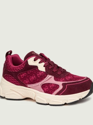 Guess Sneakersy Indye2 | zamsz różowy