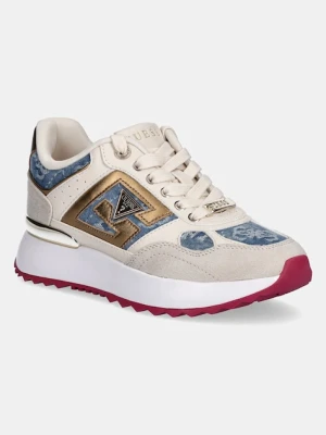 Guess sneakersy KORENZO damskie kolor beżowy FLTKOR FAL12