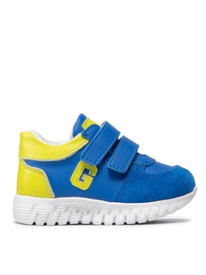 Guess Sneakersy Luigi Velcro FT5LUS ELE12 Niebieski