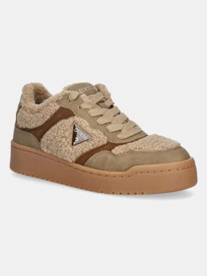 Guess sneakersy MIRAM10 damskie kolor beżowy FLFM10 FAB12