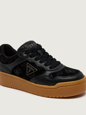 Guess Sneakersy Mirami 17 | zamsz czarny