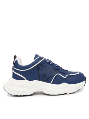 Guess Sneakersy N5BZ10 WO120 Granatowy
