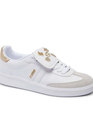 Guess Sneakersy OLEEZA2 | zamsz biały