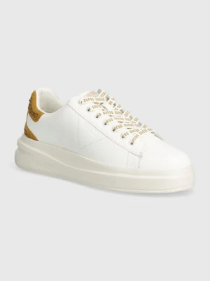 Guess sneakersy skórzane ELBINA kolor biały FLTELB LEA12