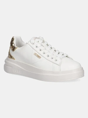 Guess sneakersy skórzane ELBINA10 damskie kolor biały FLFE10 ELE12