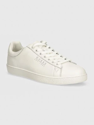 Guess sneakersy skórzane NOLA kolor biały FMTNOL ELE12