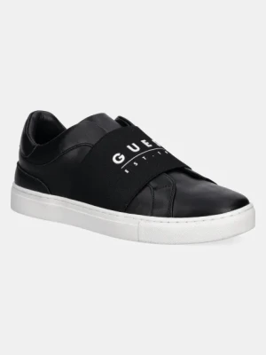 Guess sneakersy skórzane TOSLI męskie kolor czarny FMJTOS ELE12