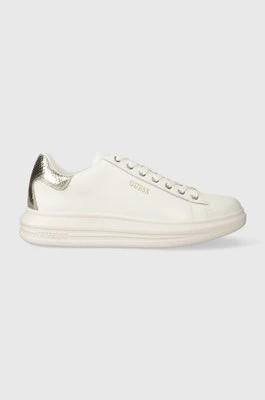 Guess sneakersy skórzane VIBO kolor biały FL8VIB LEA12