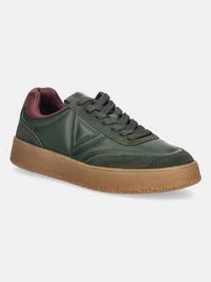 Guess sneakersy skórzane WIMOH męskie kolor zielony FMFMOH LEA12
