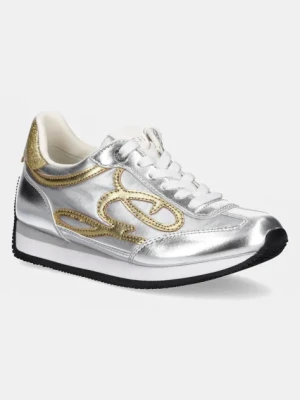 Guess sneakersy SKROLL2 damskie kolor srebrny FLPSK2 ELE12