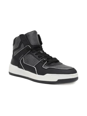 Guess Sneakersy VICENZA HIGH | z dodatkiem skóry