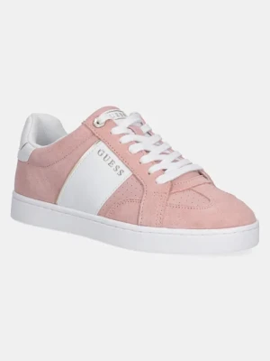 Guess sneakersy zamszowe JRONE6 damskie kolor różowy FLJRO6 SUE12