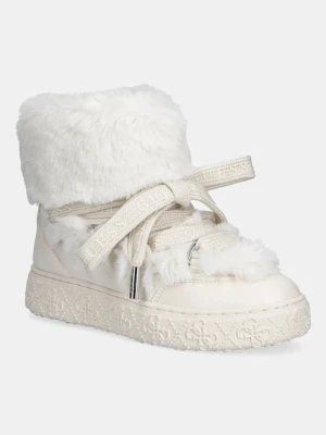 Guess śniegowce UNESSA kolor beżowy FLFUEK FUR10