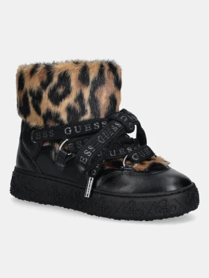 Guess śniegowce UNESSA kolor czarny FLFUEK FUR10