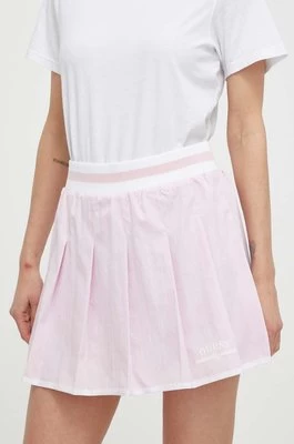Guess spódnica ARLETH kolor różowy mini rozkloszowana V4GD19 WG2Q0