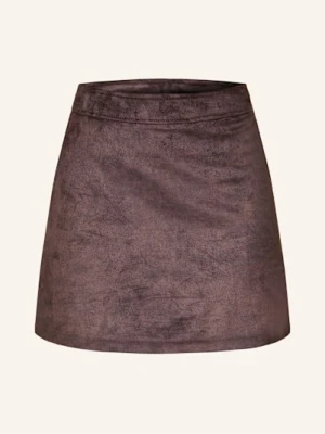 Guess Spódnica Camryn Z Imitacji Skóry braun