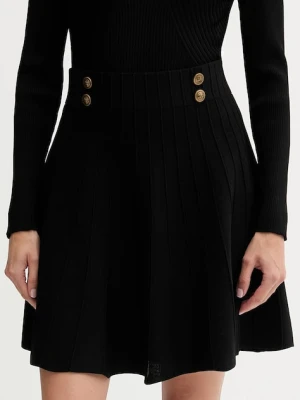 Guess spódnica EMMIE kolor czarny mini rozkloszowana W5YD65 Z0130
