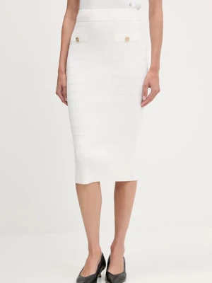 Guess spódnica EVANGELINE kolor biały midi ołówkowa W5YD66 Z0130