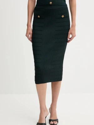 Guess spódnica EVANGELINE kolor zielony midi ołówkowa W5YD66 Z0130