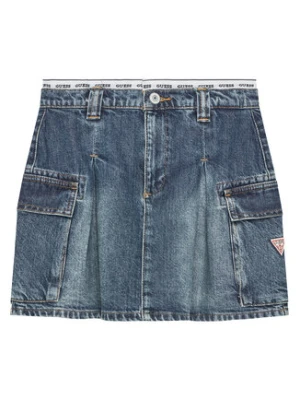 Guess Spódnica jeansowa J5RD07 D45E0 Niebieski Regular Fit