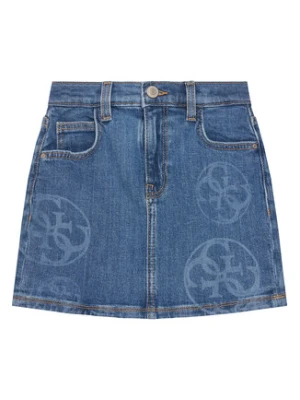 Guess Spódnica jeansowa J5YD07 D4MS0 Niebieski Regular Fit