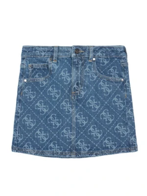 Guess Spódnica jeansowa J6RD03 D5FM0 Niebieski Regular Fit