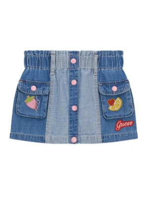 Guess Spódnica jeansowa K6GD05 D7850 Niebieski Regular Fit