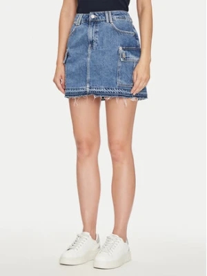 Guess Spódnica jeansowa W4YD52 D5B65 Niebieski Regular Fit