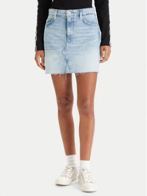 Guess Spódnica jeansowa W6RD1H D6833 Niebieski Regular Fit