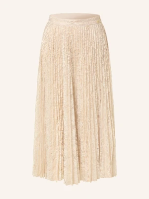 Guess Spódnica Koronkowa Charlotte Z Plisami gold