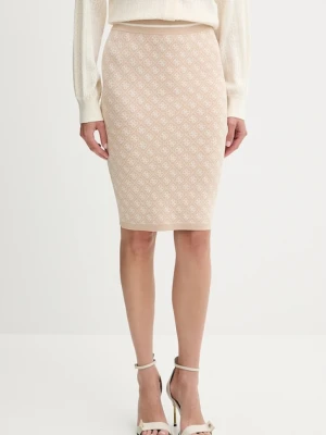 Guess spódnica LISE kolor beżowy mini ołówkowa W4BD53 Z37K0