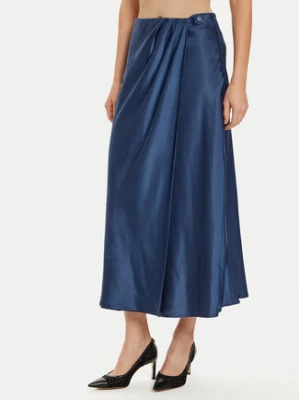 Guess Spódnica midi Anastasia W4BD56 WGIG2 Granatowy Regular Fit