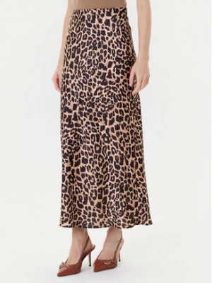 Guess Spódnica midi W5YD55 WF1T2 Brązowy Regular Fit