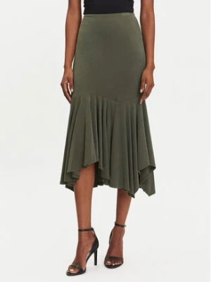 Guess Spódnica midi W5YD85 KCTB2 Zielony Regular Fit