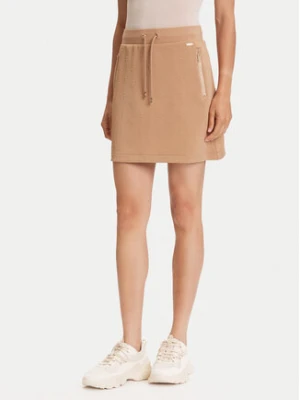 Guess Spódnica mini V5YD03 KBSL2 Brązowy Regular Fit