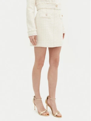 Guess Spódnica mini W5RD63 WGW82 Beżowy Regular Fit
