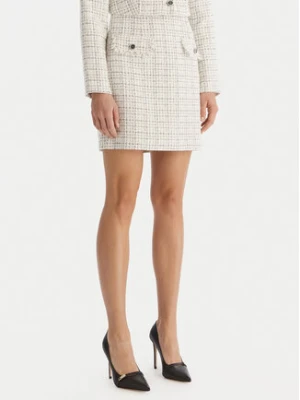 Guess Spódnica mini W5YD15 WHDB2 Biały Regular Fit