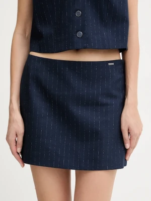 Guess spódnica mini ZANITA kolor granatowy mini prosta W5BD64 W2422