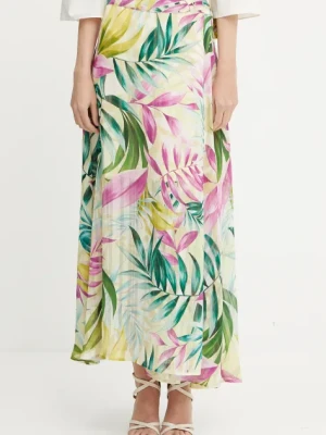Guess spódnica NEW ROMANA kolor żółty maxi rozkloszowana W5GD66 WH9Z2