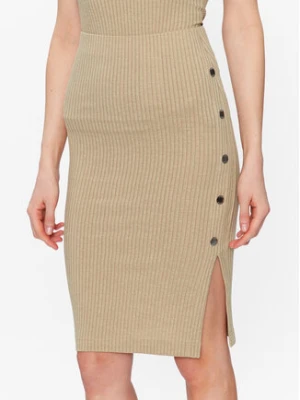 Guess Spódnica ołówkowa Edna W3GD99 KBPF0 Beżowy Slim Fit