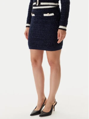 Guess Spódnica ołówkowa W5BD1X Z4090 Granatowy Slim Fit