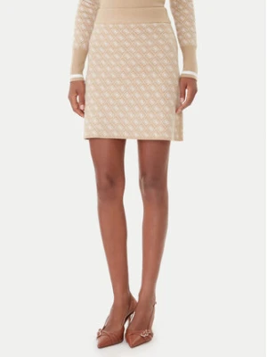 Guess Spódnica ołówkowa W5BD81 Z3JD2 Beżowy Slim Fit